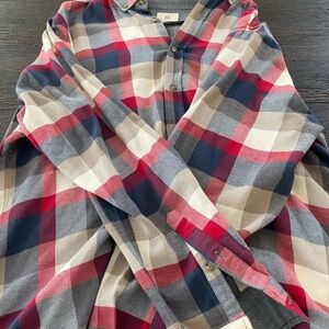 AG Adriano Goldschmied Blue Button-Up Shirt